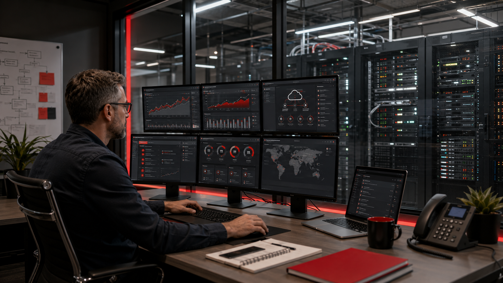 Tech-focused monitoring control room